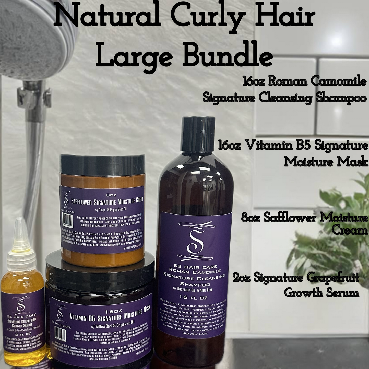 SS Hair Care Growth Retention System For Naturally Curly Hair® ⭐⭐⭐⭐⭐